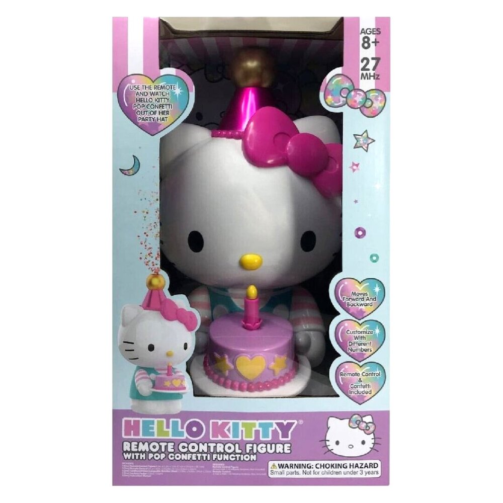 Sanrio Hello Kitty Remote Control Figure with Pop Confetti Function